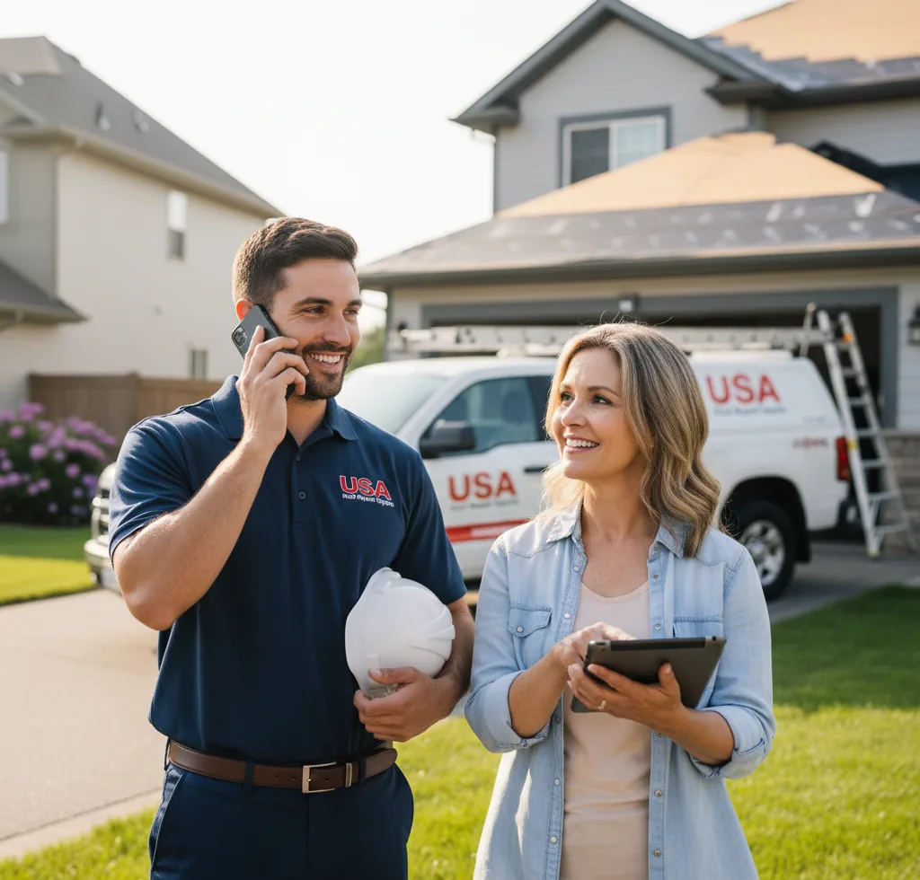 USA Roof Repair Experts customer support in Benson